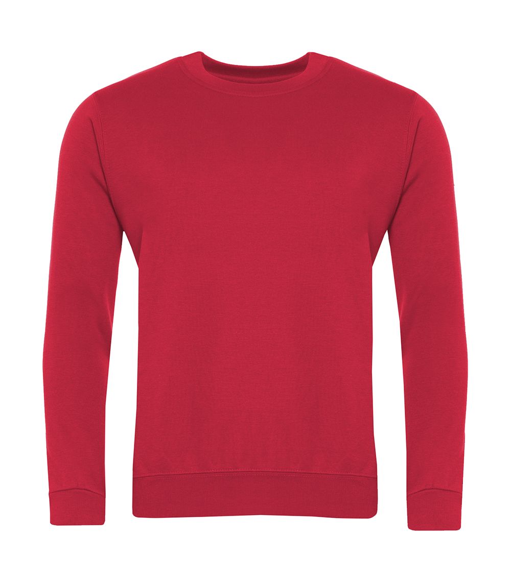 Brierley Round Neck Red Sweatshirt