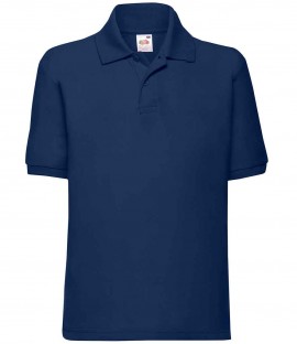 Carrfield Primary Academy Navy polo shirt with embroidered school logo