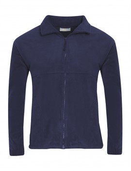 Darfield All Saints-Navy-Fleece-Jacket with Embroidered School Logo